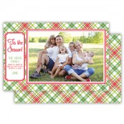 Christmas Photo Cards, Holiday Plaid, Roseanne Beck